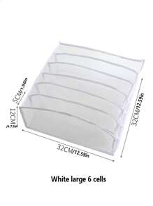 1 hộp đựng đồ ngăn kéo lớn màu trắng có 6 ngăn đựng đồ lót, tất và áo ngực, đồ trang trí tách biệt, đồ trang trí mùa thu, đồ trang trí lễ hội, đồ trang trí phòng, đồ trang trí nhà, đồ trang trí mùa thu, đồ trang trí phòng ngủ - trắng - Xem 11