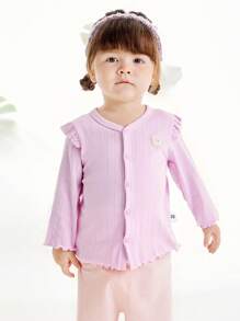 mini bala Bé trai và bé gái Áo khoác mặc nhà cho trẻ em Đàn hồi thấm mồ hôi Áo khoác chống lạnh thoáng khí - Hồng - Xem 1
