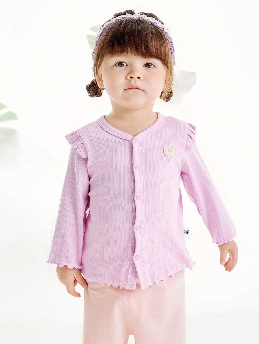 mini bala Bé trai và bé gái Áo khoác mặc nhà cho trẻ em Đàn hồi thấm mồ hôi Áo khoác chống lạnh thoáng khí - Hồng - Xem 1