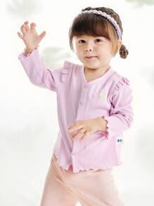 mini bala Bé trai và bé gái Áo khoác mặc nhà cho trẻ em Đàn hồi thấm mồ hôi Áo khoác chống lạnh thoáng khí - Hồng - Xem 3