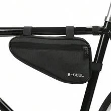 Bike Triangle Bag Bike Frame Front Tube Bag Quick Release Front Seat Bike Top Tube Triangle Kit Bike Triangle Frame Bag - Black - View 1