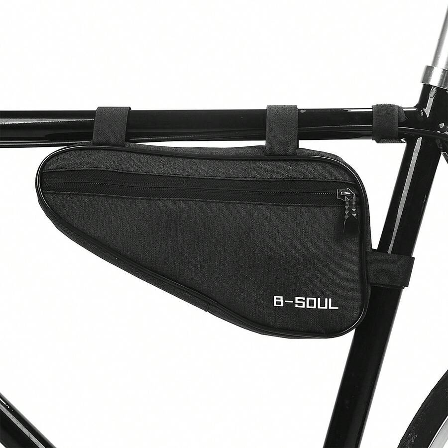 Bike Triangle Bag Bike Frame Front Tube Bag Quick Release Front Seat Bike Top Tube Triangle Kit Bike Triangle Frame Bag - Black - View 1