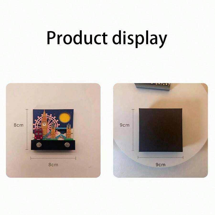 2D Memo Pad Creative City Landmark 3D Memorandum กระดาษแกะสลัก SHEIN TH