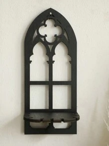 3 paquetes de decoración de pared de madera hueca en estilo gótico, decoración de pared gótica, marco de arco de catedral vintage gótico para decoración de habitación, decoración de pared colgante rústica y espeluznante para dormitorio, baño, sala de estar, decoración del hogar