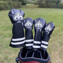 Bao bọc đầu gậy golf hình xẻng A dành cho gậy Driver, Fairway, Hybrid, Wood, Blade, Putter, Mallet, Iron Clubs Headcovers A - màu đen - Xem 1