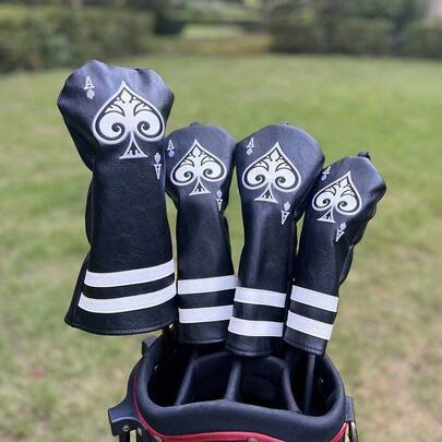 Bao bọc đầu gậy golf hình xẻng A dành cho gậy Driver, Fairway, Hybrid, Wood, Blade, Putter, Mallet, Iron Clubs Headcovers A
