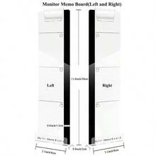 2 Pieces Acrylic Monitor Sticky Note Holder Transparent Monitor Message Board Reminder For Computer Monitors Screen (Left&Right) For Students School Class Home Office, Back To School Supplies, School Stuff, First Day Of School - Multicolor - View 4