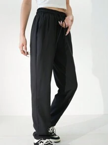 Women'S Breathable Quick-Dry Sports Pants, Loose Fit Thin Silky Tapered Trousers For Summer Tights