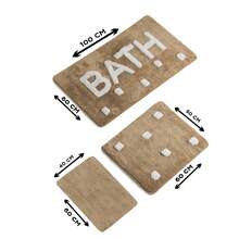 Well Home Setmat Set (3 pezzi) bagno design senape - Multicolore - Visualizzare 2