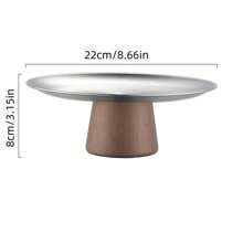 1入組帶底座的水果盤，高腳水果盤，桌面水果盤，甜點托盤，下午茶聚會高腳托盤