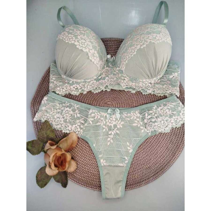 Women Sexy Lingerie Sets - 薄荷綠 - 查看 1