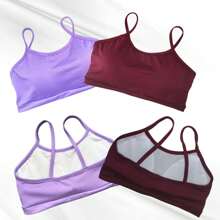 Women Sports Tees & Tanks - Burgundy - View 3