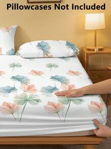 Sprei Pola Daun, Sprei Elastis Modern Untuk Kamar Tidur - MultiWarna - View 4