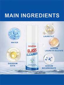 1入組玻璃清潔劑，清潔玻璃塵埃、雜質、頑固污漬，鏡面清晰如水晶 - 白色 - 查看 3