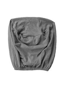 1 Pc Small Size Elastic Water Resistant Round Pouf/Ottoman Cover, For Living Room & Dining Room