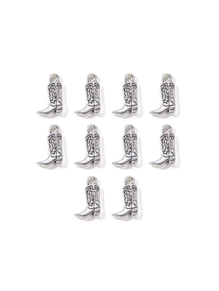 10件/套合金西靴DIY掛件