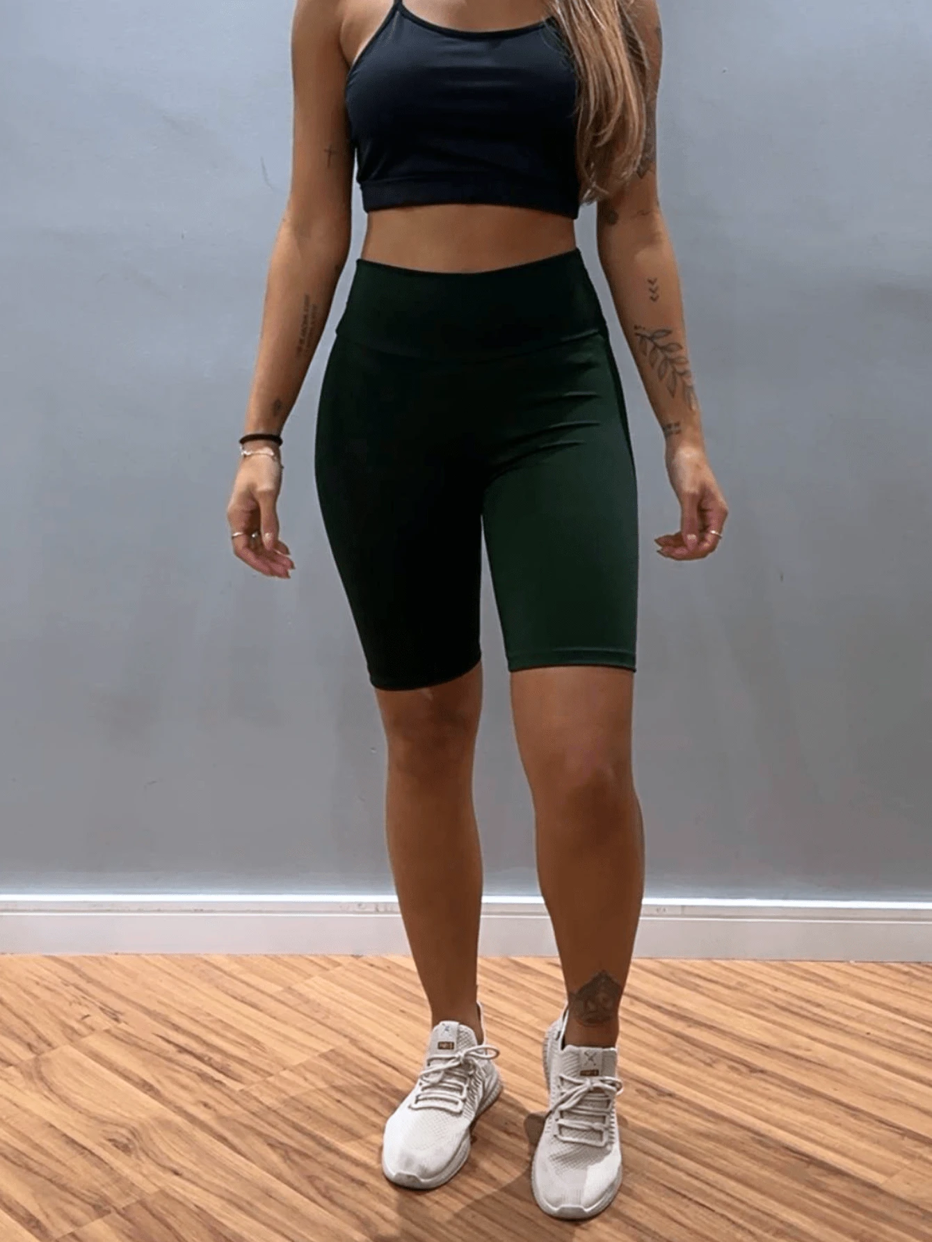 Women Shorts - xanh quân đội - Xem 1