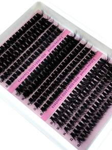 15 rijen van 60/80/100 geclusterde en natuurlijke
nertsenwimpers van 10-18 mm mixlengte