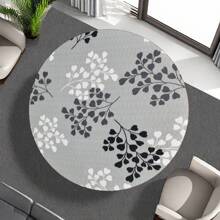 1入防水白色聚酯桌布，可愛印花圖案適用於家庭餐飲，彈性圓桌套 - 彩色 - 查看 11