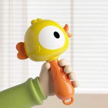1pc Mini Baby Cartoon Rattle, Fun Rattle Shaker Toy For Infants 18+ Months, Cute Frog & Duck Design Rattle Drum, Infant Grasp Training Soothing Toy, Newborn Baby Birthday Gift - Multicolor - View 12