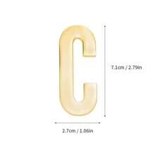 Naklejka na ścianę/drzwi/skrzynkę pocztową z metalu DIY Solid English Letter Decal Applique do lodówki, biura, logo firmy, prezent na powrót do szkoły (z klejem)