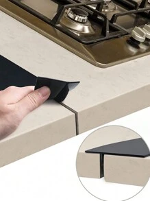 1/2pcs Premium Soft Silicone High-Temperature Resistant Gap Strip - Waterproof, Oil And Dirt Repellent, Easy Clean, Countertop Perfect, Soft Sealing Solution For Kitchen Gaps