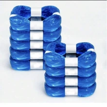 1 pieza Forro para cubos de pañales de 4,5 m, bolsa de basura, decoraciones y regalos para baby shower y familia - azul - Ver 1