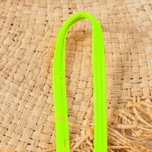 Roupa de banho de uma peça sem costas com flores neon fofa para Pré-adolescente, adequada para meninas de tamanho médio a grande.