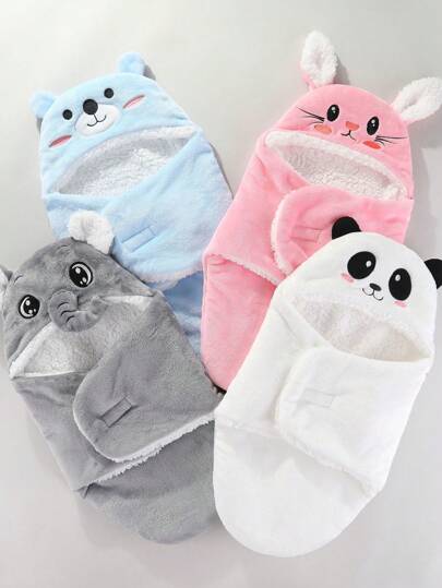 1 pieza Manta envolvente para bebés, manta de recepción suave y esponjosa para niños o niñas, cálida envoltura para recién nacidos apta para 0-6 meses, regalo perfecto para baby shower