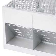 1 Bẫy Chuột Liên Tục Cửa Đôi Kích Thước Lớn, Bẫy Chuột Liên Tục Hoàn Toàn Tự Động Hai Cửa Mới, Thiết Bị Diệt Chuột Gia Đình Siêu Mạnh, Lồng Bắt Chuột - trắng - Xem 5