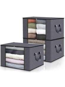 Non-Woven Fabric Blanket Organizer Quilt Storage Bag Blanket Storage Bags Zipper Duvet Storage Cover Under Bed Storage