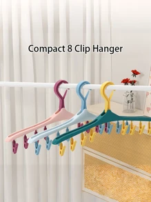 多功能折疊式晾衣架，適用於晾乾襪子、內衣、毛巾，防風可摺疊衣架，小巧便捷的衣架