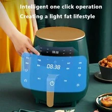 Freidora de aire multifunción con pantalla táctil, sartén antiadherente, cocción sin aceite, control de tiempo y temperatura - Tipo de Enchufe B USA (110-127V) - Ver 3