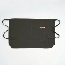 1pc Unisex Short Waist 3D Restaurant Canvas Apron For Waiters And Waitresses,Kitchen,Bathroom,Home,Household Suppliers - Multicolor - View 8