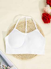 1pc Breathable Seamless Beauty Back Wireless Bra With Removable Pads, Sports Bra, Lingerie