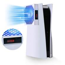 G-STORY P5 Cooling Fan,P5 Fan Cooler System, Speed Automactically Adjusted By Temperature(℃/℉), Low Noise, 3 1500/1750/2000RPM (140MM) With RGB LED (White) - White - View 1