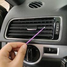 100PCS Of Car Repair Paint Micro Brush, Fine Pointed Black Purple Car Repair Tool Brush, Disposable Mini Car Detail Brush