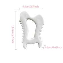 1pc Ceramic Massage Tool (4-In-1), Face Neck Legs Body Ceramic Massage Plate, Portable Body Massage Board - White - View 7