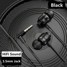 KZ Metal Hifi Wired Earphones 3.5mm AUX Connector With HD Mic Gaming Music Sport Headphones Bass Surround Sound Headsets L Bending 90 Degrees IN-Ear Earbuds