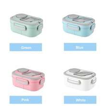 Bento Box 成人午餐盒 - 双层设计，可微波炉加热和洗碗机清洗，坚固且可拆卸，厨房、圣诞礼物、学校用品 - 彩色 - 查看 16