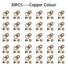 30 juegos de ganchos de metal para botas, ganchos para cordones de botas, pasadores y remaches para la reparación de calzado para senderismo y escalada - 30 piezas - Ver 7