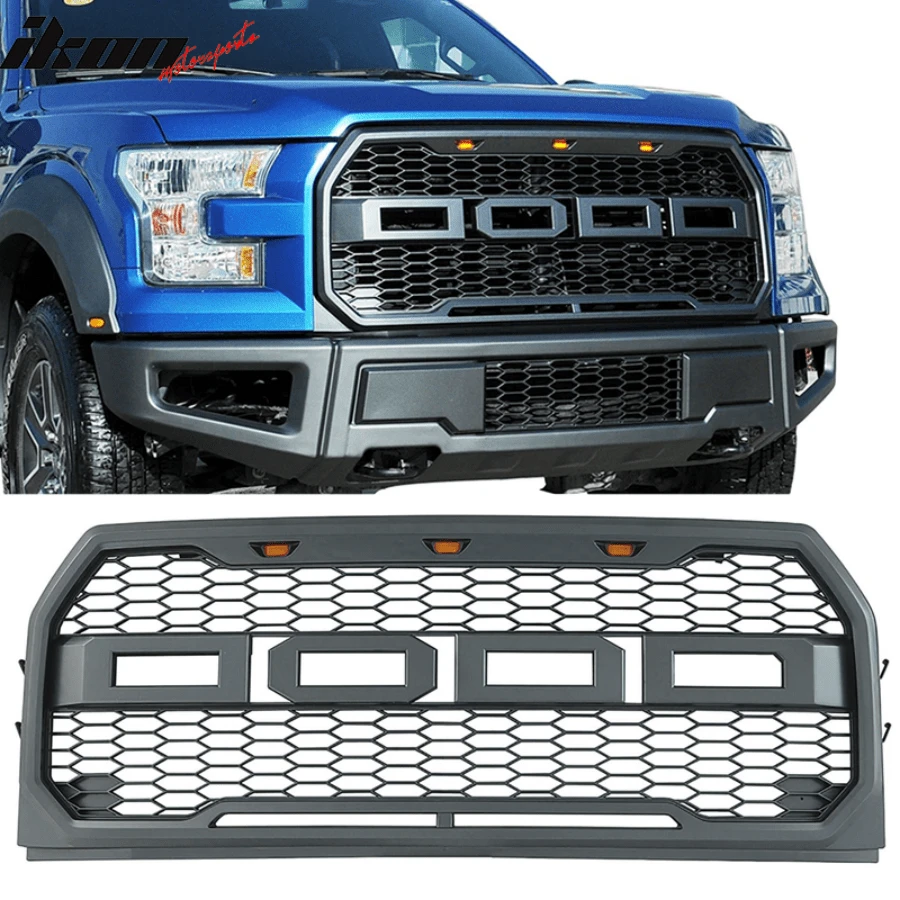 Front Grille Compatible With 2015-2017 Fords' F150 Models Raptor Style ...