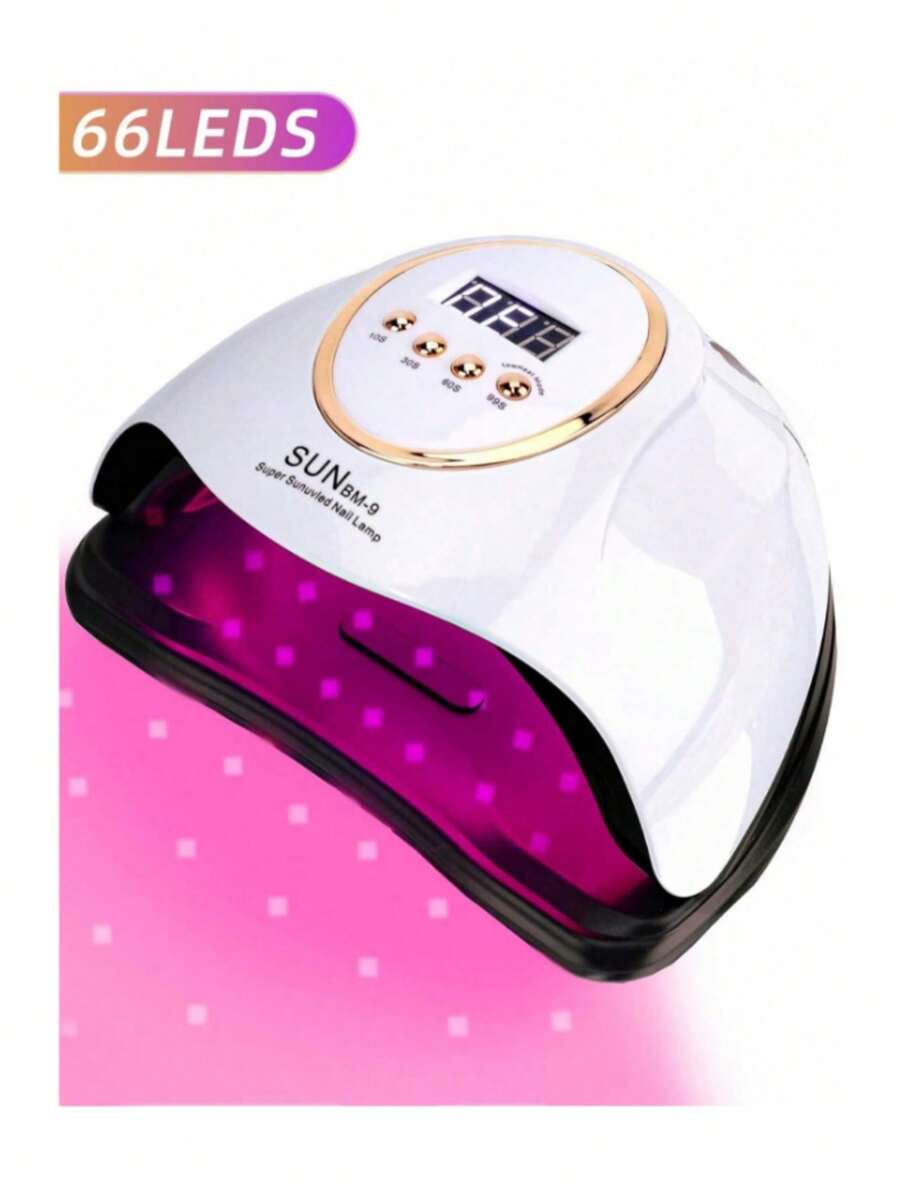 Lámpara De Uñas Led Para Manicura De Belleza, Secador De Uñas Para Secar Esmalte De Uñas De Gel Uv Con Pantalla Lcd Con Sensor De Movimiento, Regalo Perfecto Para El Salón Familiar - Multicolor - Ver 1