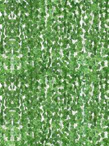 12/24入組人工綠色植物鏈牆掛葉子，適用於家居，花園，婚禮，常春藤花環裝飾花圈，假常春藤房間，臥室掛牆裝飾背景，森林主題派對，婚禮裝飾 - 綠色 - 查看 13