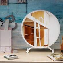 1pc Tabletop Vanity Mirror With Adjustable Angle, Suitable For Students' Dorms And Portable Use - Multicolor - View 3