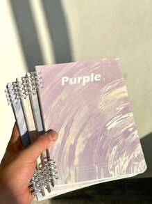 4pcs/1pc A5 Wire-Bound Notebook, Thick, Cute, Suitable For Students,School Supplies,Back To School - View 6