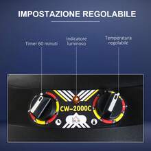 HOMCOM Casco Asciugacapelli Professionale Portatile con Ruote Girevoli, Altezza e Temperatura Regolabili Timer 60 Minuti, 65x65x115-165cm - nero - Visualizzare 9