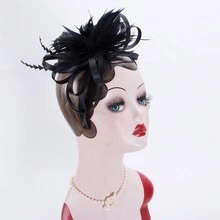 1 Máy Tính Nữ Nhân Dịp Trang Trọng Cưới Polyester Fascinator Mũ Trụ Đầu Hatinator - mũ đội đầu - Xem 7