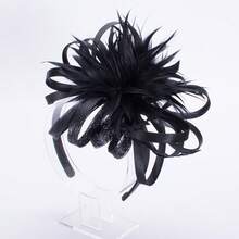 1 Máy Tính Nữ Nhân Dịp Trang Trọng Cưới Polyester Fascinator Mũ Trụ Đầu Hatinator - mũ đội đầu - Xem 5