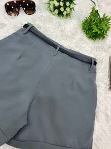 Women Shorts - 深灰色 - 查看 1